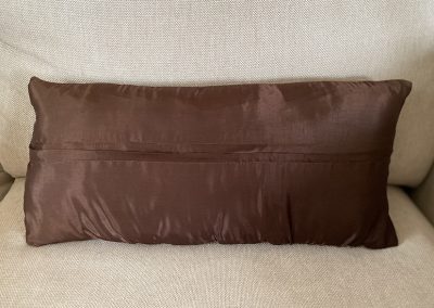 Eco print pillow in Wool & acrylic backside material nr 9685, price 60 Euros
