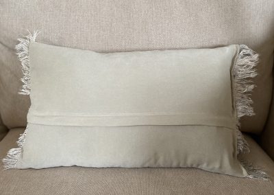Eco print pillow in pure linnen & viscose backside nr 9687, Price 50 Euros