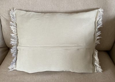 Eco print pillow in pure Silk and linnen nr 9691, Price 65 Euros